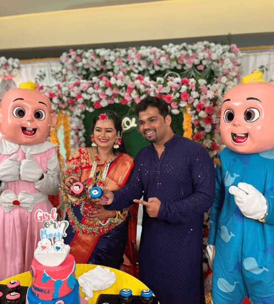 Mickey, Donald Duck, Lion, Panda and Doraemon Mascots at a birthday party event