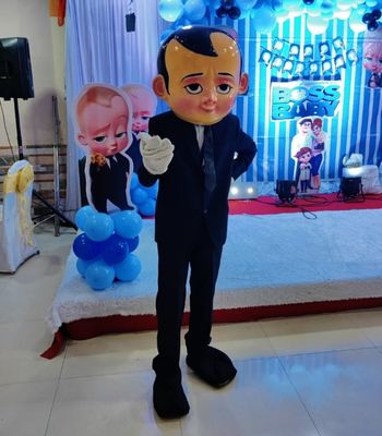 Boss Baby mascot at a Naming Ceremony event