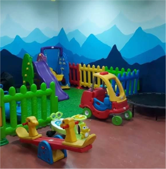 Toddler Playzone setup for a birthday party event